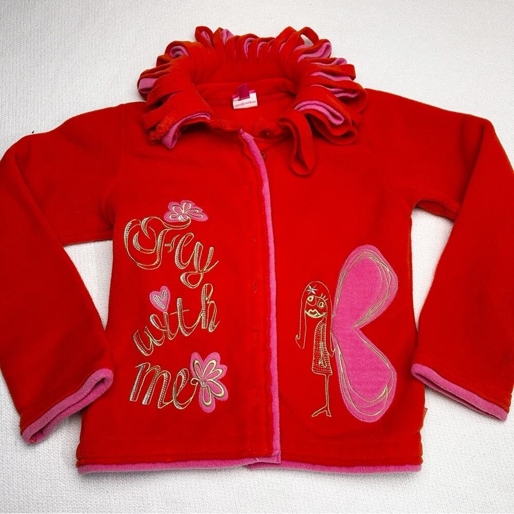 Oilily Pink and Orange Jacket fly with me with fringe